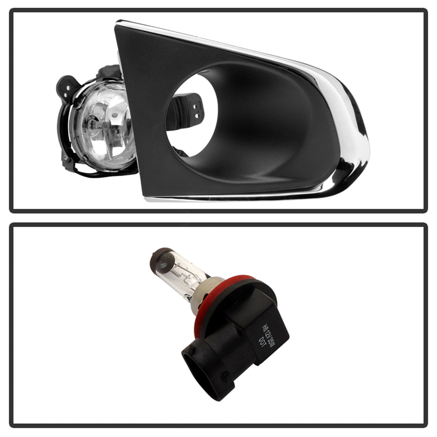 Chevrolet Trax 2015-2016 OEM Fog Lights W/Cover and Switch - Spyder 9031595 Clear