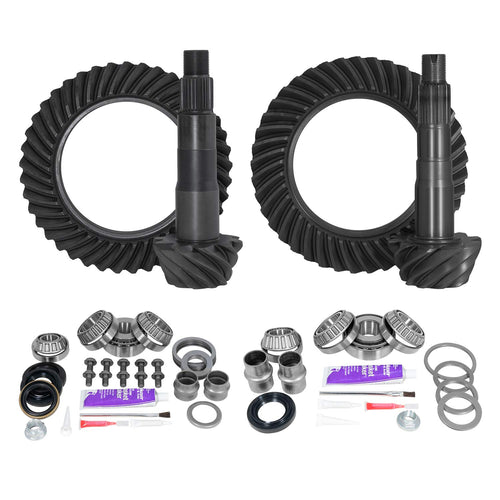 Yukon Gear & Axle Front & Rear Ring & Pinion Gear Kit Package with Install Kits - Toyota 8.4/8"IFS - YGKT005-488-3