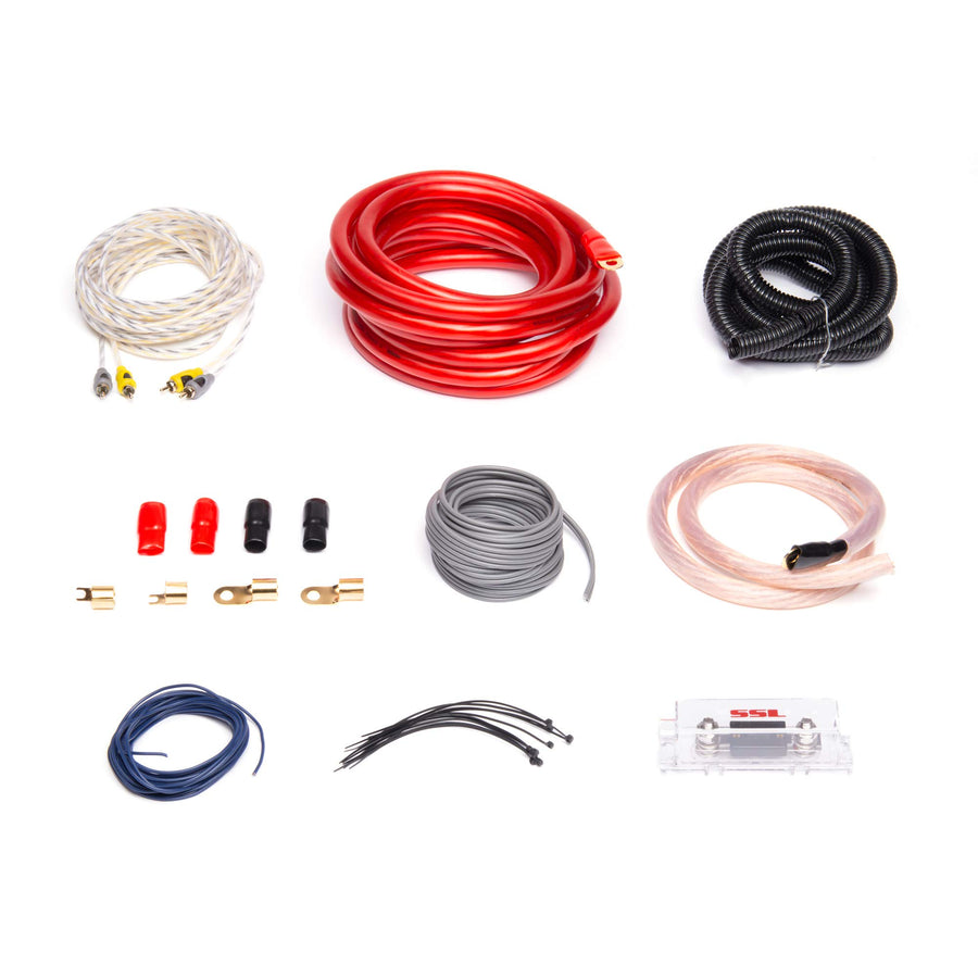 0 Gauge Sound Storm Laboratories AKS0 Amplifier Installation Wiring Kit - A Car Amplifier Wiring Kit Helps You Make Connections and Brings Power to Your Radio, Subwoofers and Speakers