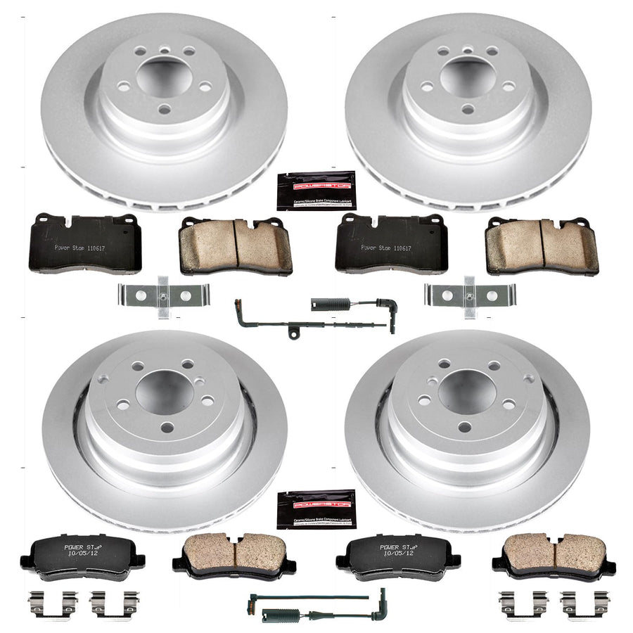 Power Stop Z23 Evolution Geomet Coated Brake Kit For Front and Rear Land Rover Range Rover 2006-2009 [Model Specific]