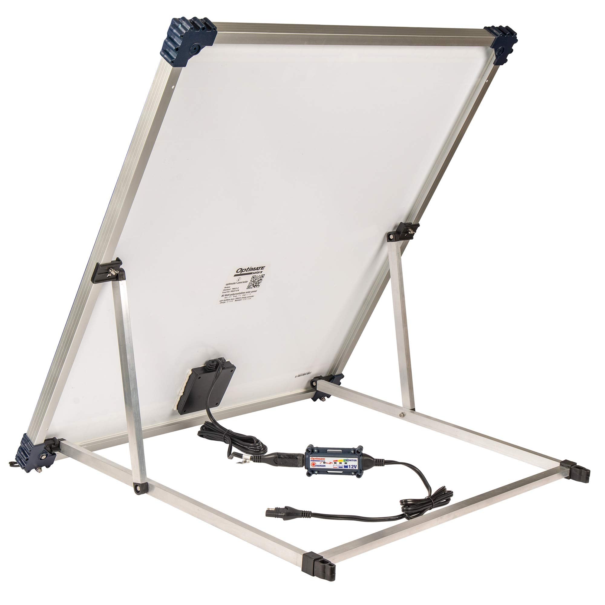 Solar Optimate 80W Travel kit, TM523-8TK, 6-Step 12V 6.7A Weatherproof Charger & Battery Saving maintainer