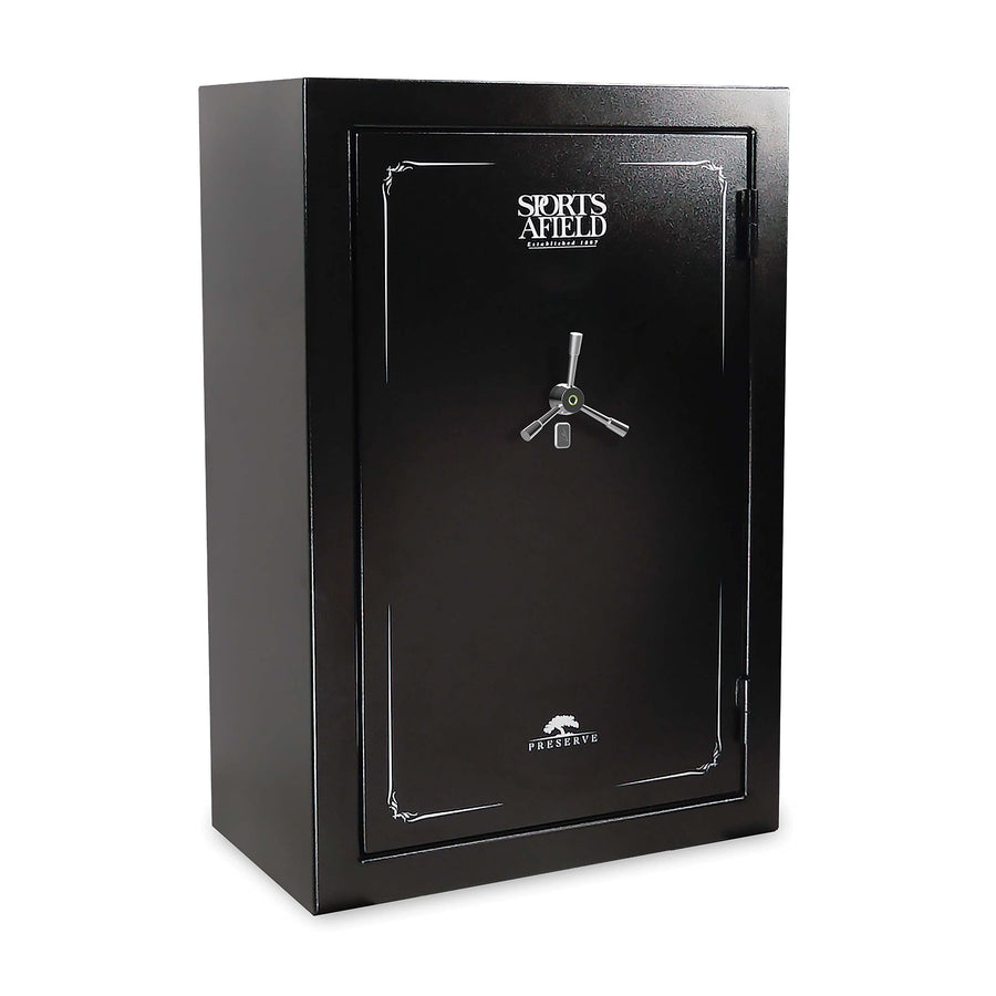 40-Gun Biometric Fire and Waterproof Gun Safe, Preserve Black