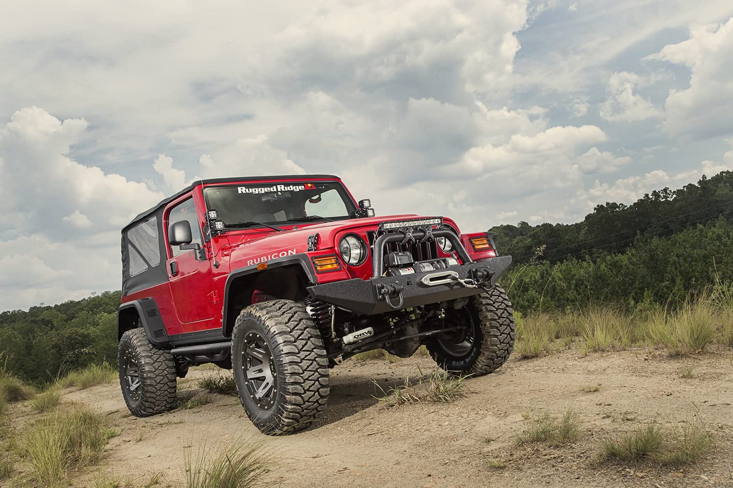 Hurricane Fender Flare Kit | Rugged Ridge, Textured Black | 11640.30 | Fits 1997-2006 Jeep Wrangler TJ