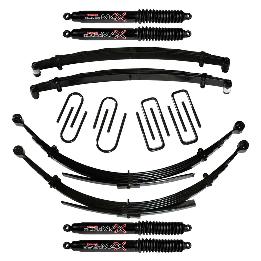 Skyjacker Suspension Lift Kit C260AKSD-B w/Shock Black MAX Shocks 6 in. Lift For Use w/56 in. Rear Springs