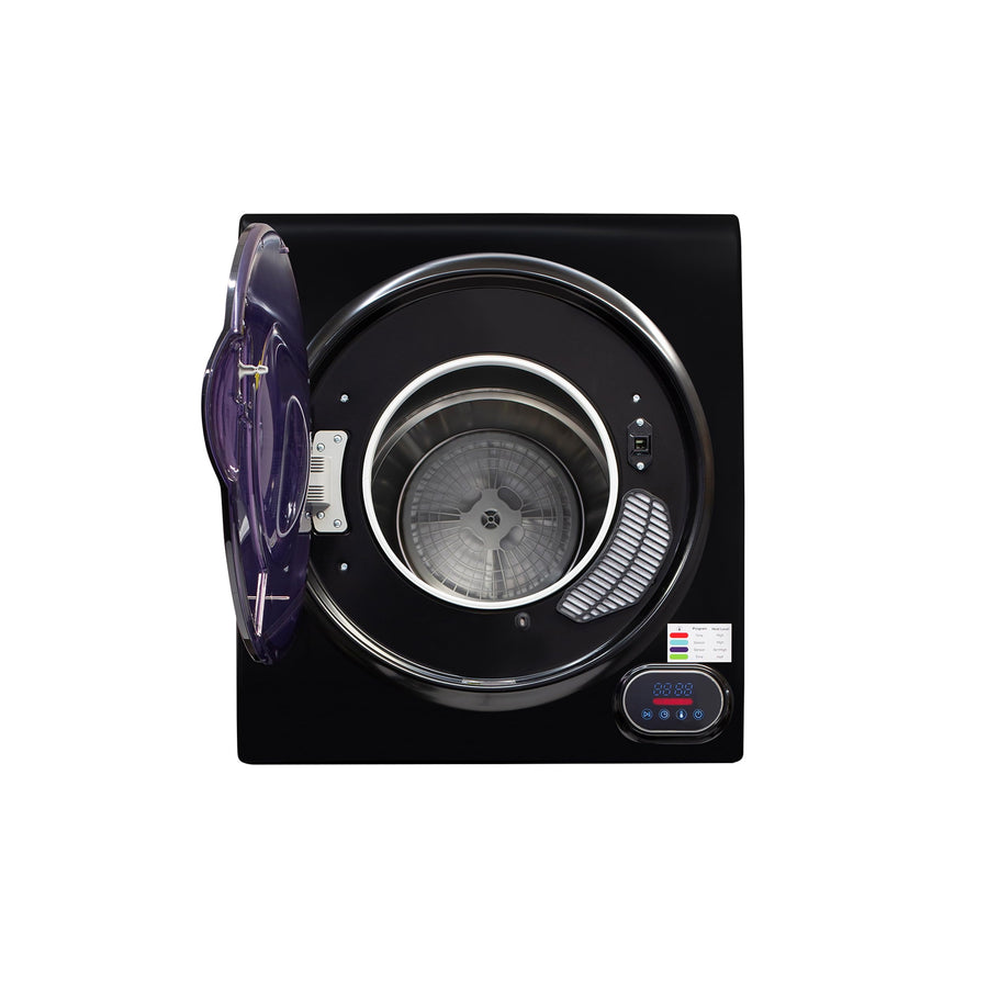 Compact Equator Vented Sensor Dryer 3.5cf/13lbs 110V Bottom Control Digital (Black)