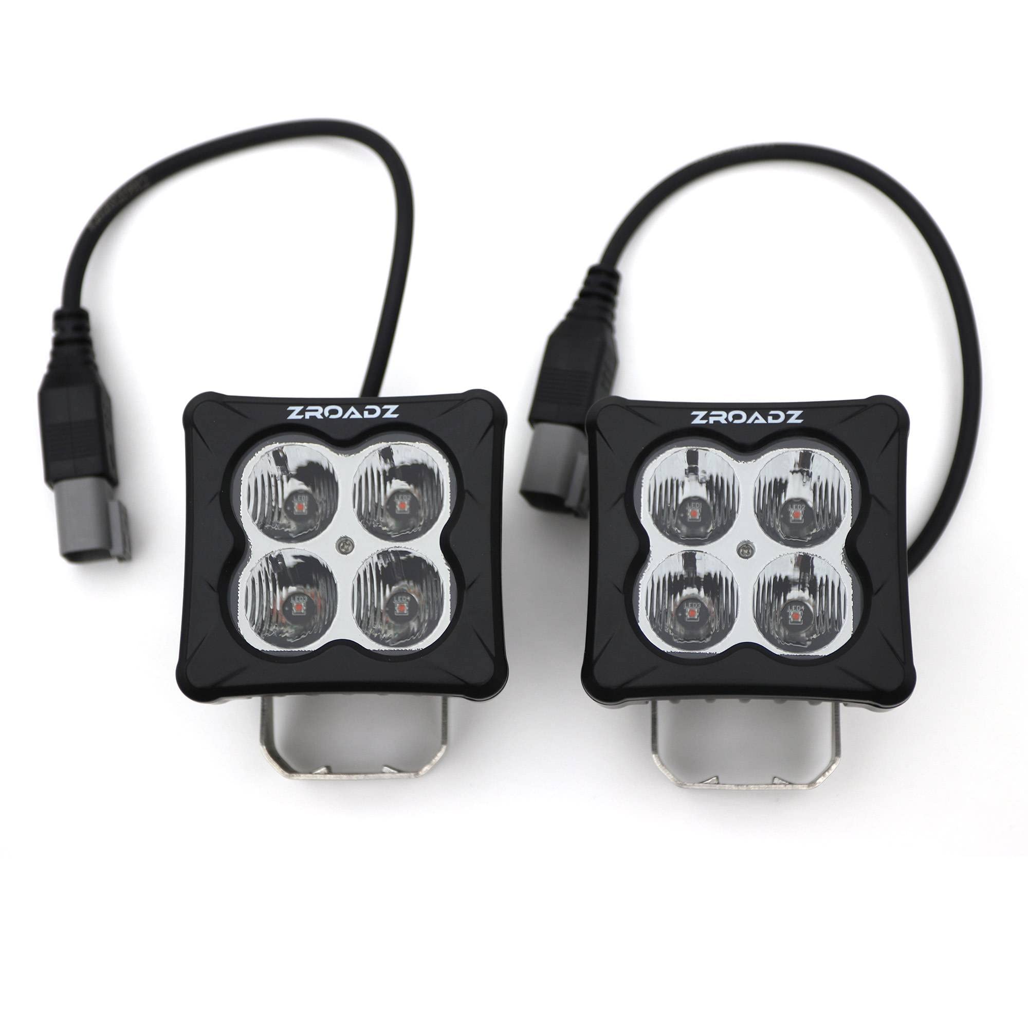 ZROADZ 3" Light Pod Set, G2 Series, Amber, Flood Z30BC12W-D3A-2 2 Pc