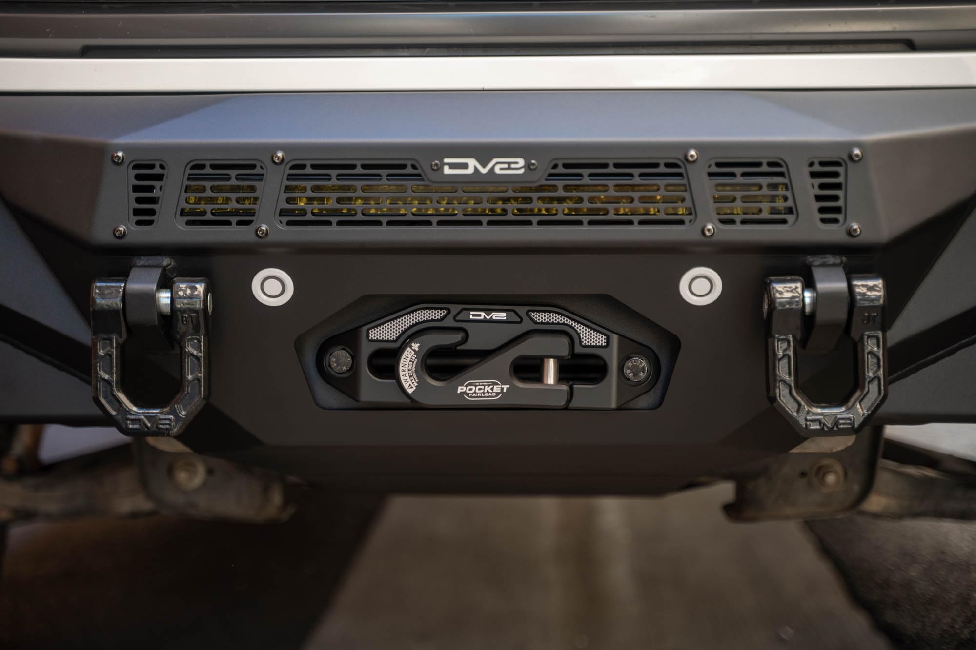Offroad DV8 Spec Series Front Bumper for 2021-2023 Ford F-150 | Improves Ground Clearance | Heavy-Duty Winch Mount | 20" Dual or Single Row Light Bar Mount | Pair of 3" Pod Light Mounts | Steel
