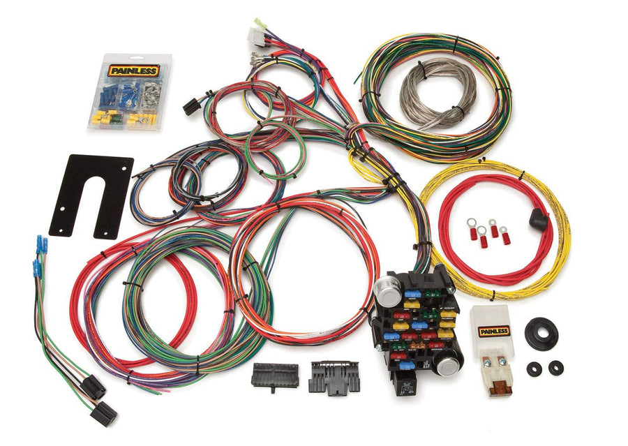 Classic-Plus Painless Performance 10201 Customizable Chassis Harness - GM Keyed Column - 28 Circuits