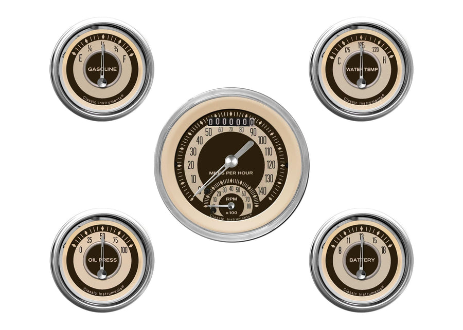 Nostalgia VT Series Classic Instruments NT35SHC 5 Gauge Package