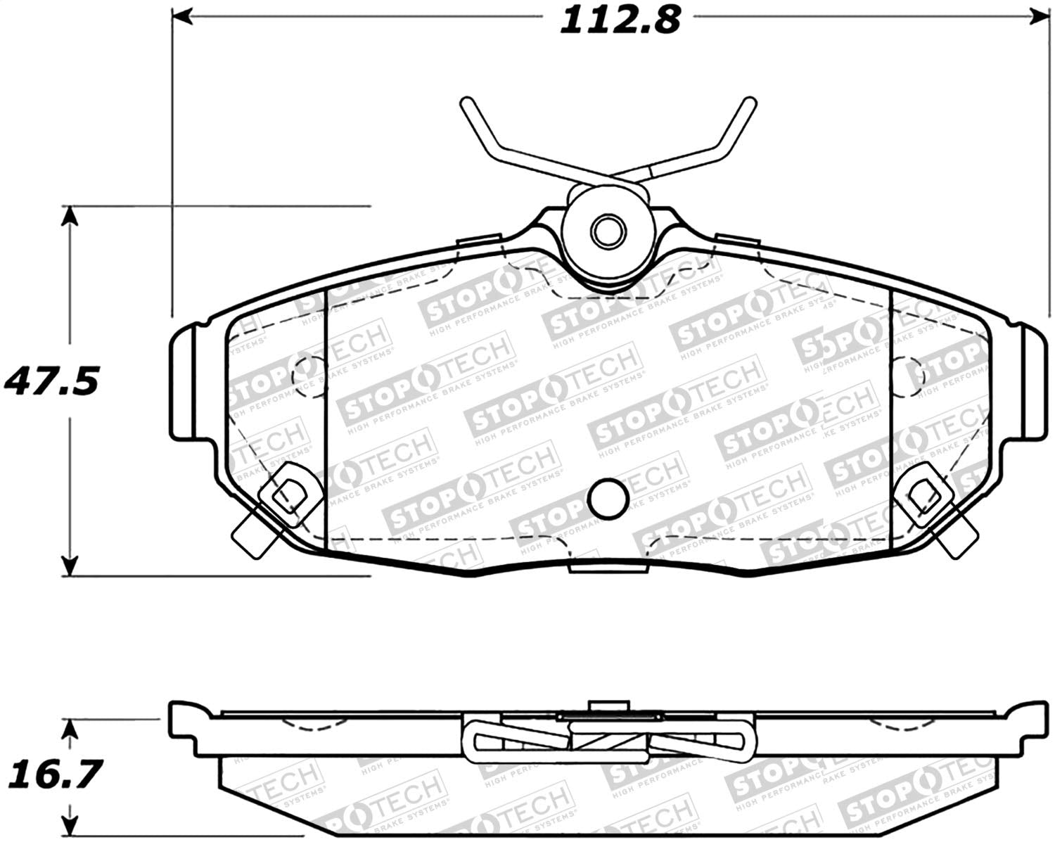 Brake Pads StopTech 305.15620 Street Select with Hardware