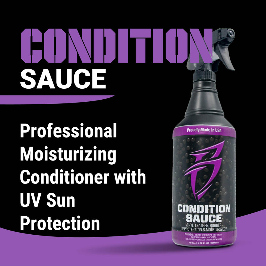 Bling Sauce Premium Condition Sauce Boat Interior Moisturizer and UV Protectant, 1 Gallon