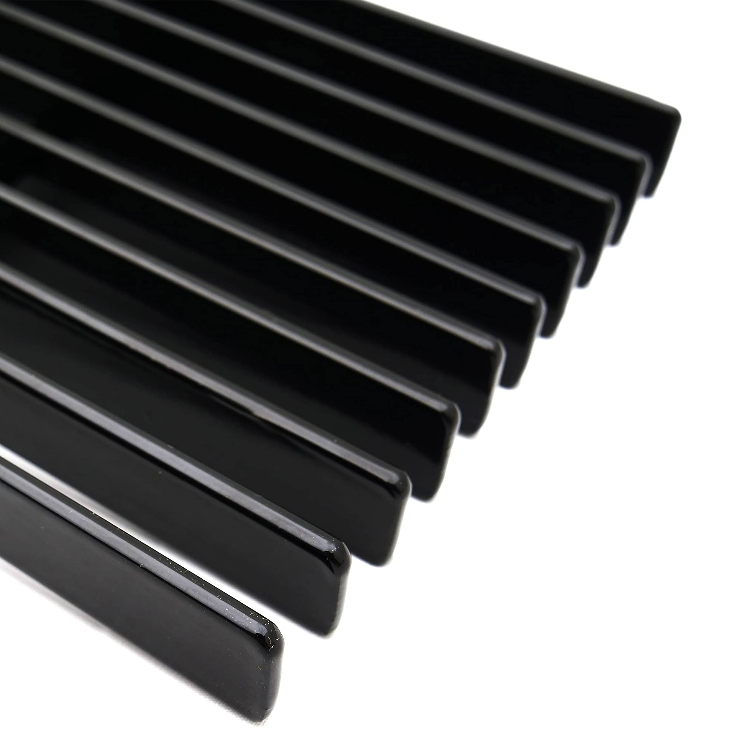 Horizontal T-Rex 25569B Aluminum Black Finish Billet Bumper Grille Bolt-on for Ford F150
