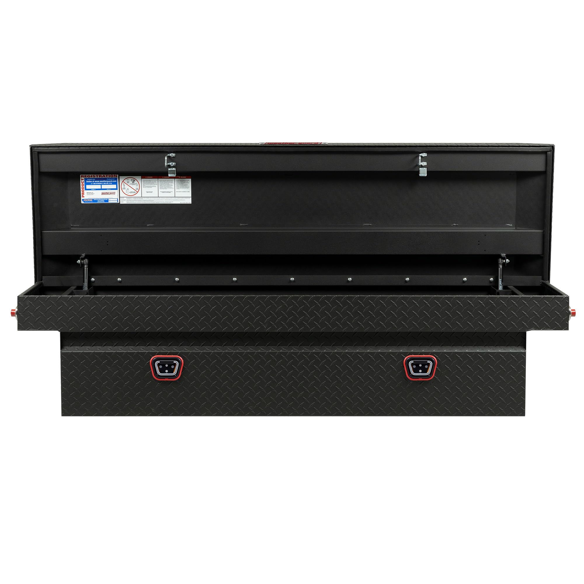 Weather Guard Saddle Box Model 127-52-04, Aluminum, Full Standard, Textured Matte Black, 11.0 cu ft