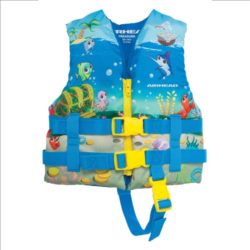 Airhead Infant and Child Treasure Life Vest, USCG Approved Infant 0-30lbs, Child 30-50lbs