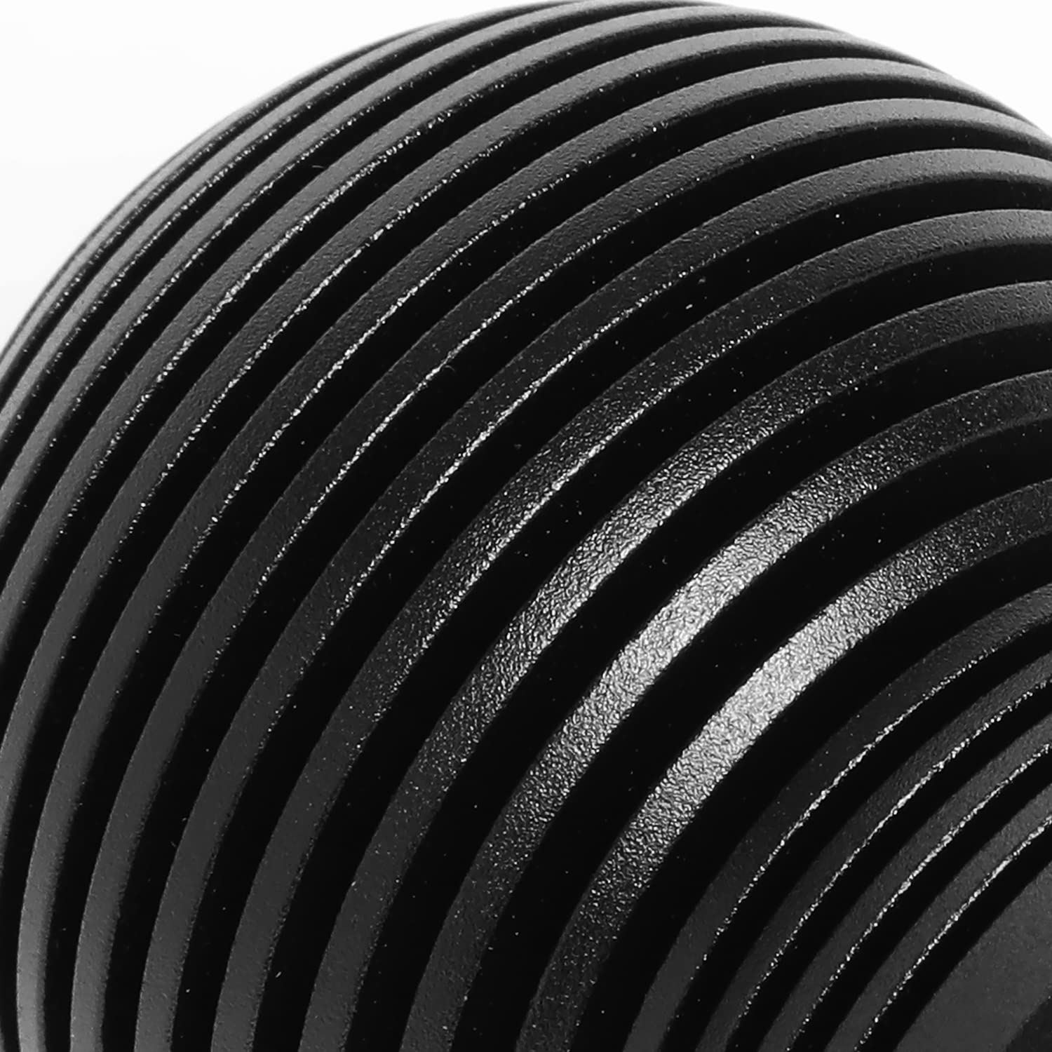 NRG Innovations Universal Aluminum SK-702BK Shift Knob with Thread Adapters, Heat Sink Spheric Style, 50mm OD x 65mm H, Black