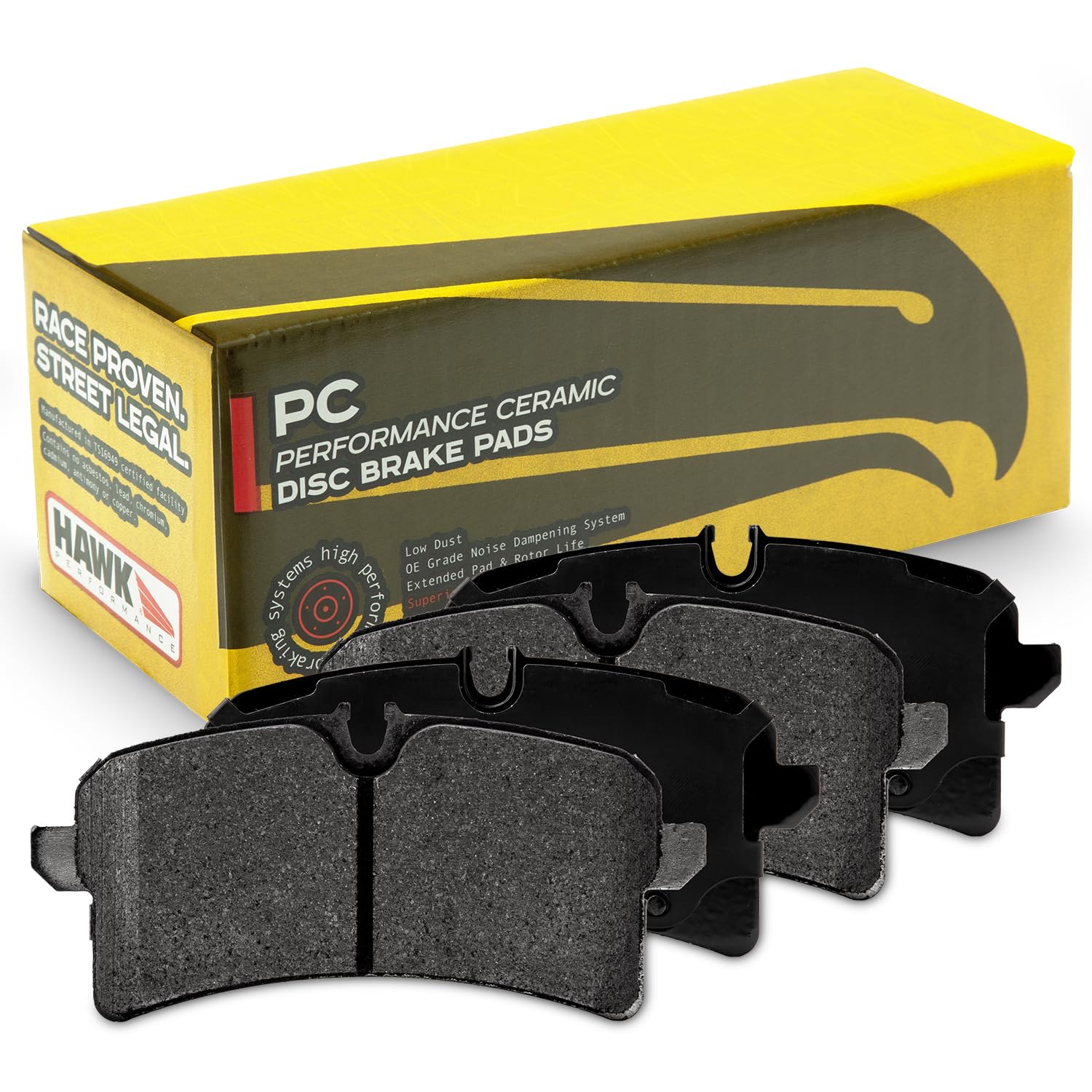 Performance Hawk HB915Z.664 Ceramic Street Brake Pads