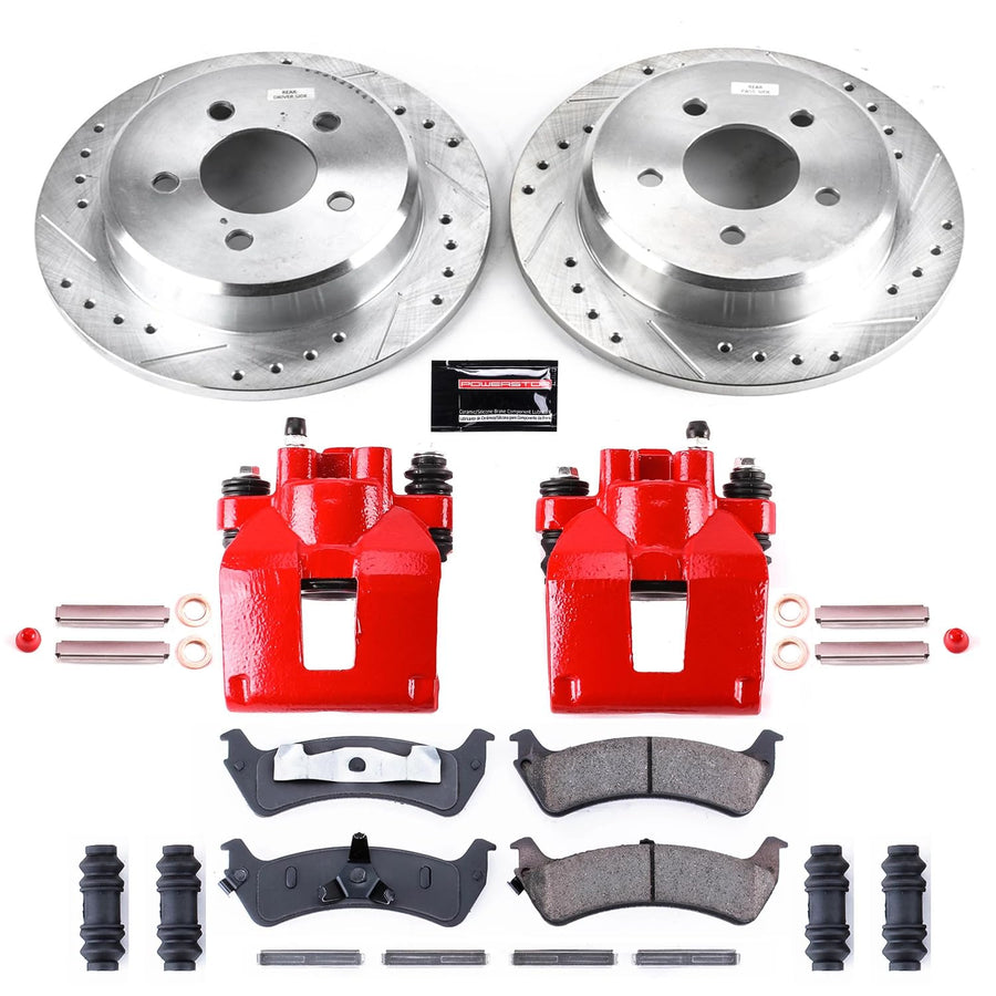 Power Stop Z23 Evolution Sport Performance Brake Kit with Caliper For Ford Explorer, Ford Explorer Sport, Ford Ranger, Mercury Mountaineer [Model Specific]