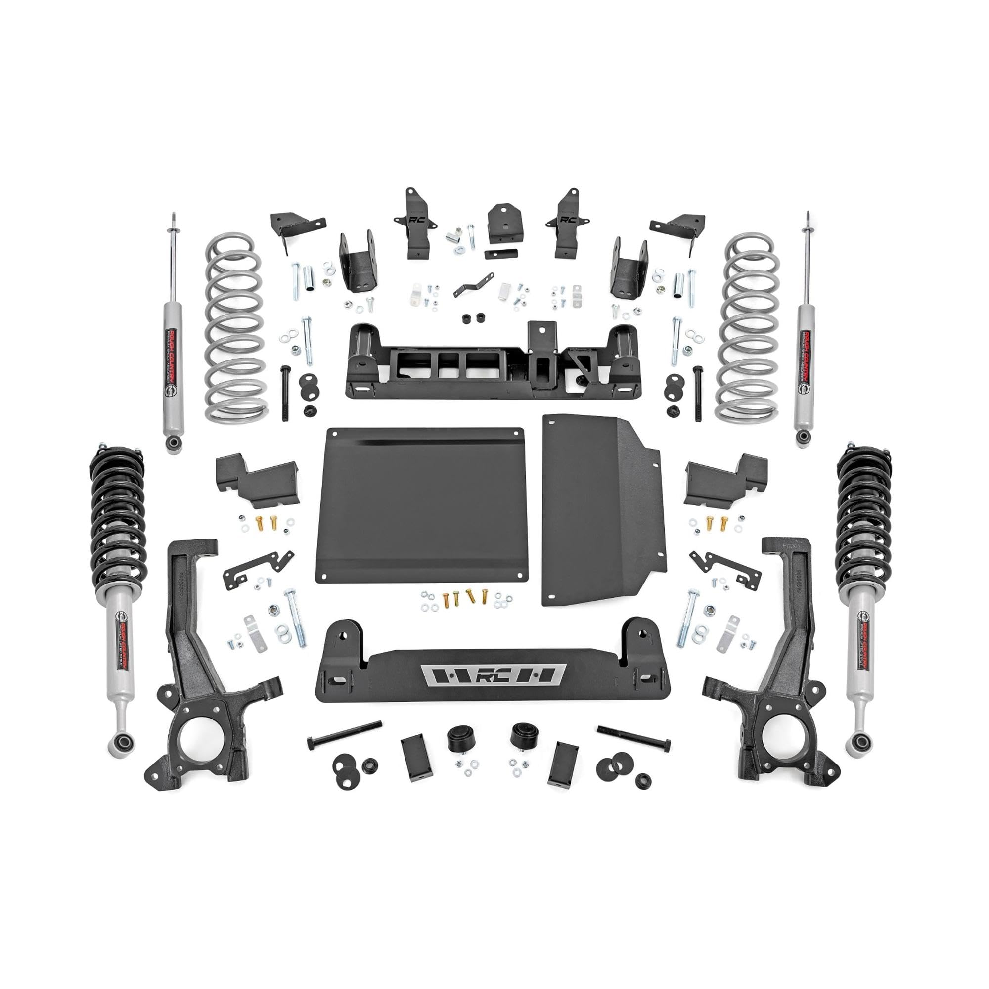 6" Rough Country Lift Kit with N3 Struts & Rear N3 Shocks for Toyota Tundra 2WD/4WD (2022-2025 w/out Auto Adjust Headlights)