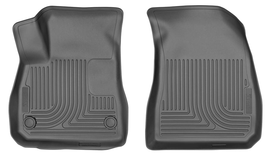 Weatherbeater Husky Liners Floor Mats | Fits 2016-2025 Chevrolet Malibu | Front Row, 2-pc Black - 13651