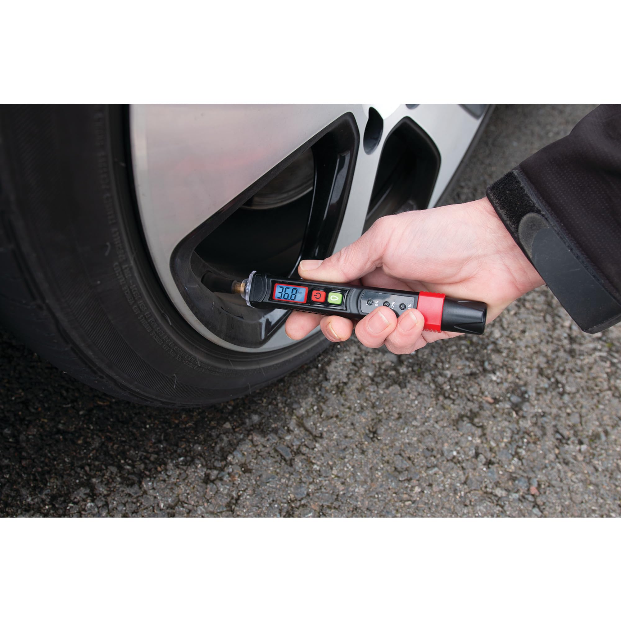 2-1 Performance Tool W183 Brake Fluid and Tire Pressure Tester - Accurately Measure Your Vehicle's Brake Fluid and Tire Pressure Levels with Ease