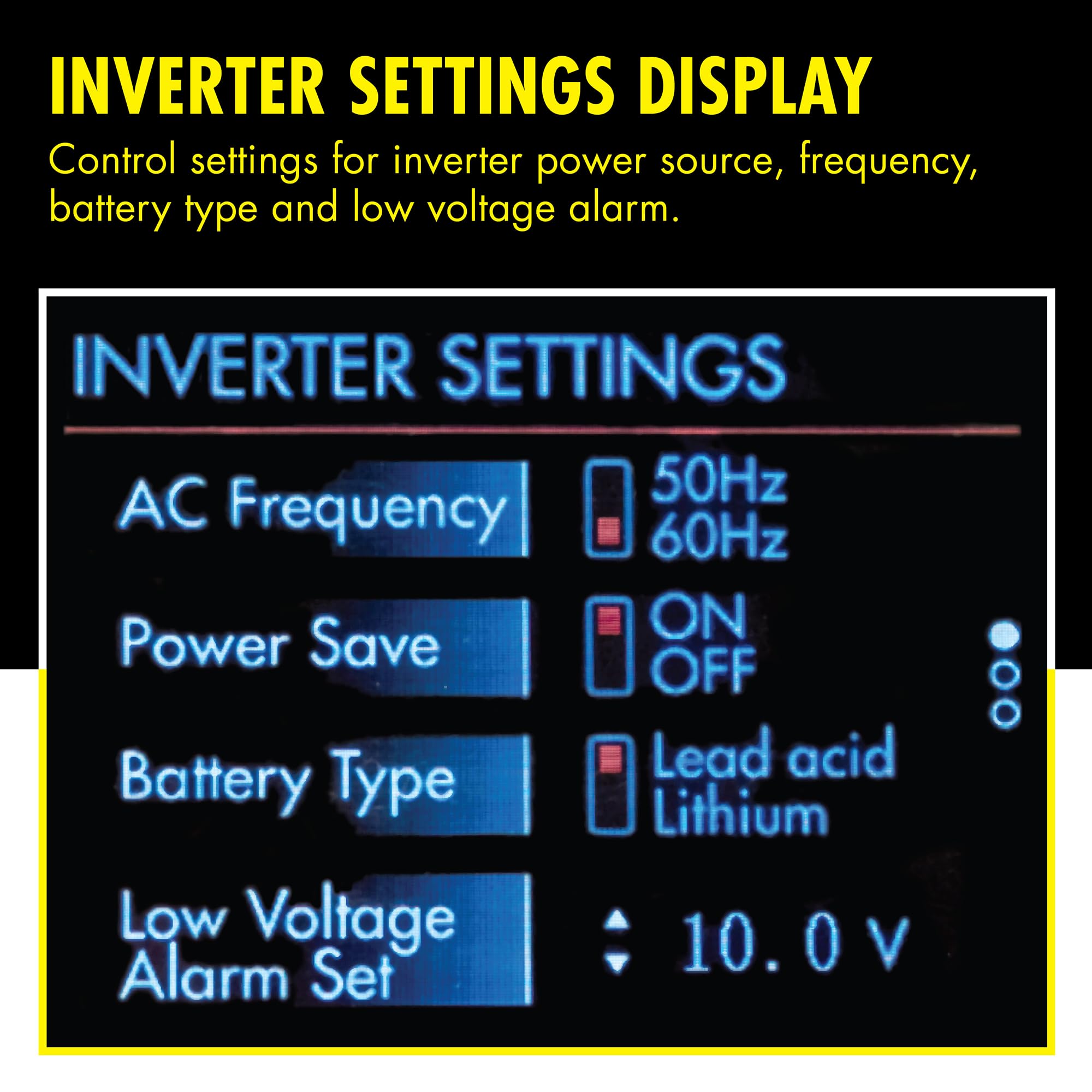 Wagan Digital Remote Interface EL5605 Monitor Panel for DC to DC Battery Charger and Power Inverters