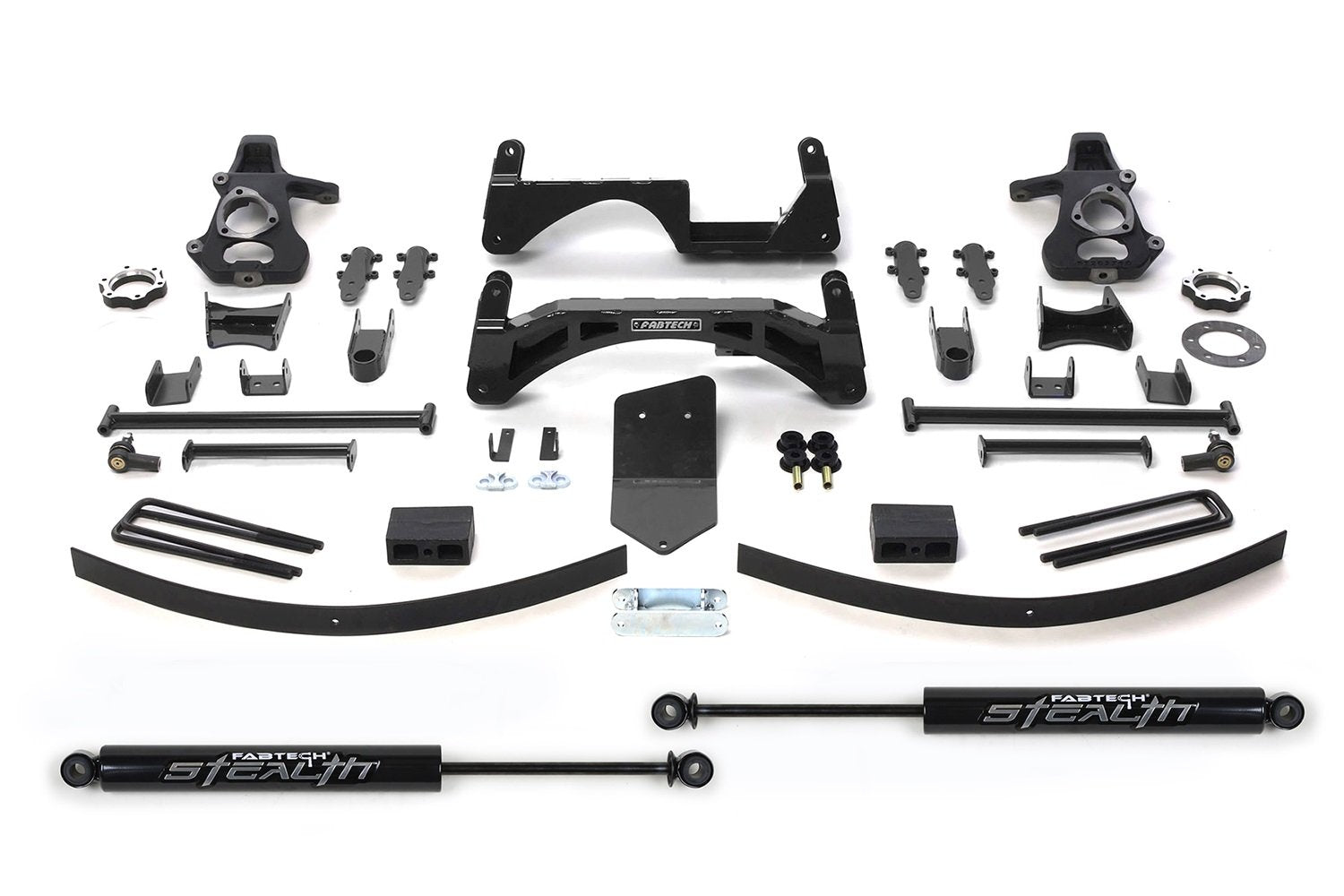 Fabtech K1024M Lift System Basic w/Shocks w/Stealth Monotube Shocks 6 in. Lift System w/Shocks