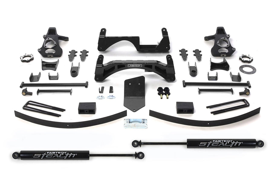 Fabtech K1024M Lift System Basic w/Shocks w/Stealth Monotube Shocks 6 in. Lift System w/Shocks