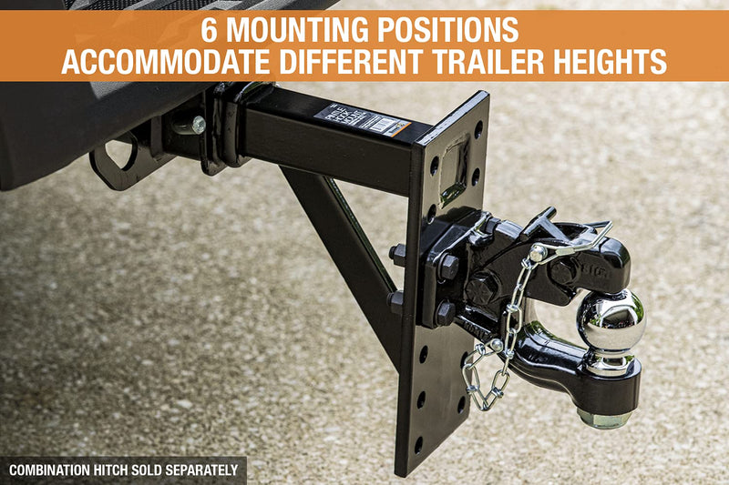 PM812 Buyers Products Pintle Hook Mount – 6 Position Adjustable Trailer Hitch Receiver for 2 Inch Trucks, 10,000 lb MGTW – Heavy-Duty Tow Hitch, 2,000 MVL Rated, 12.25"
