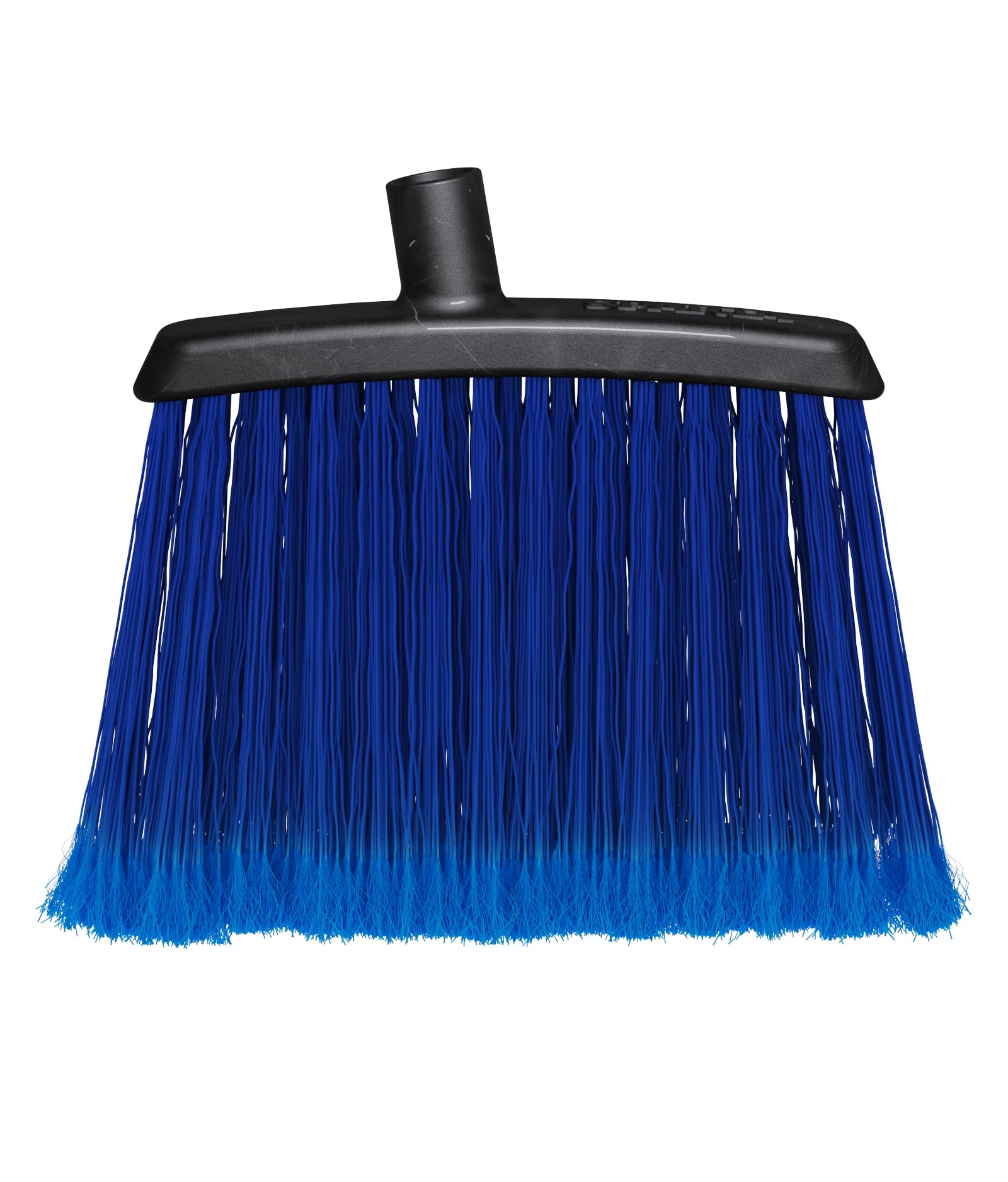 Duo-Sweep Carlisle FoodService Products, Flagged Angled Warehouse Broom with Handle, 48 Inches, Blue