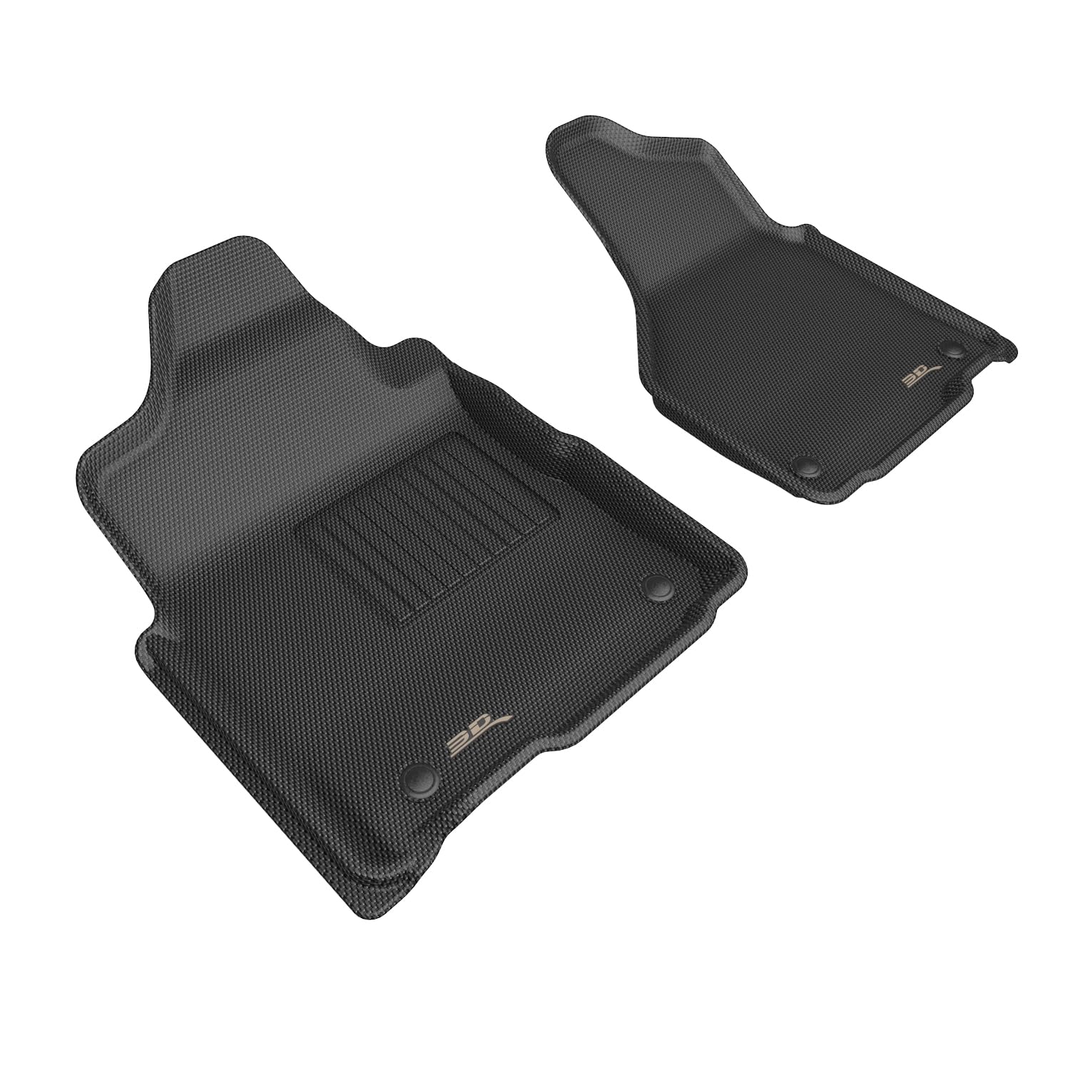 Compatible 3D MAXpider Kagu Floor Mat (Black) with Dodge RAM 2500 Regular Cab Vinyl Floor 2019-2026 - Front Row