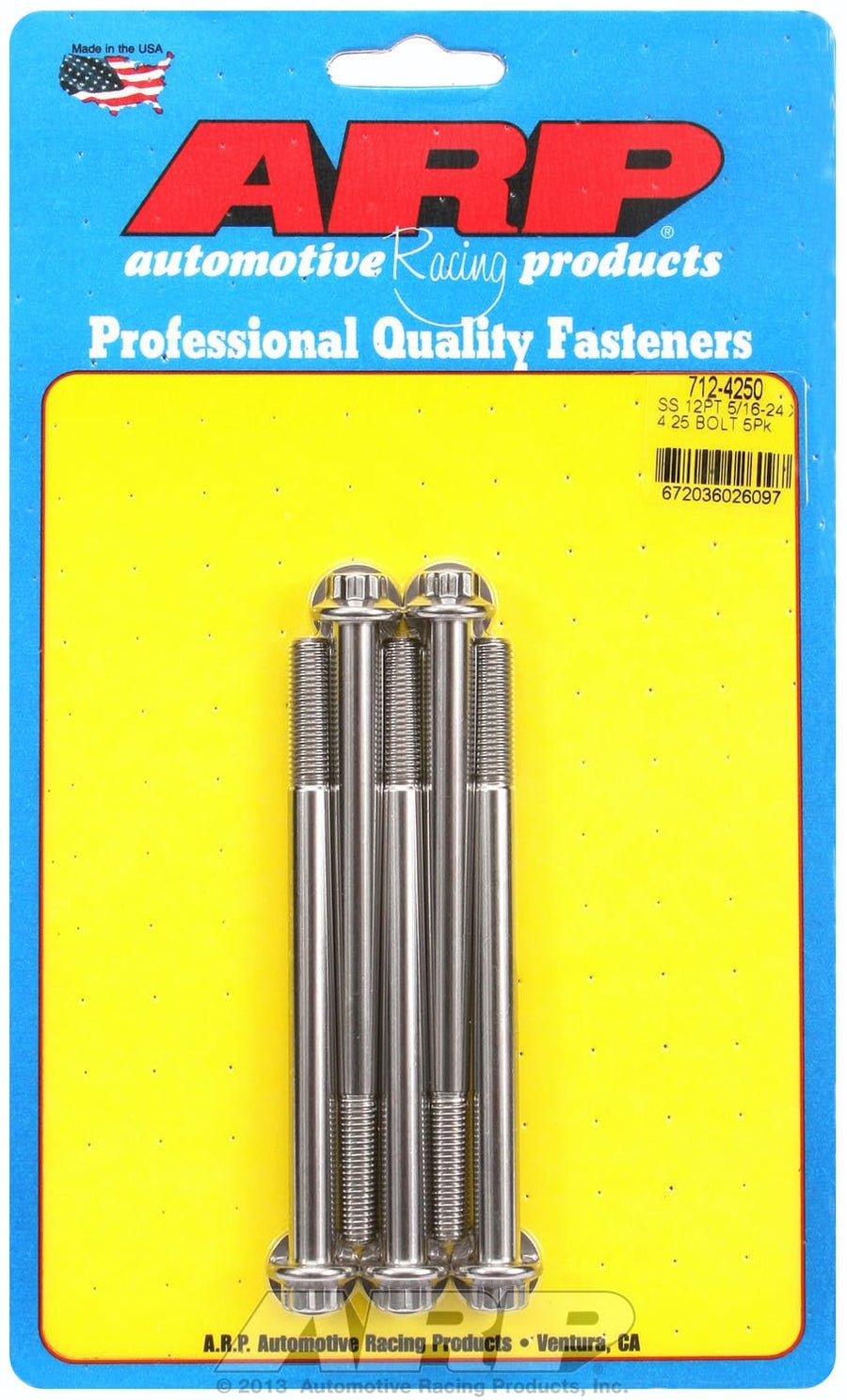 Bolt, ARP (712-4250) Stainless Steel