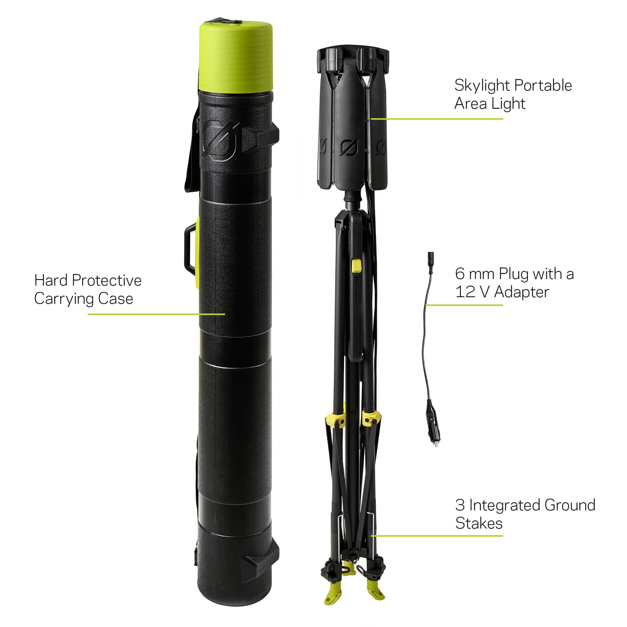 Goal Zero Skylight – Portable Telescoping LED Light Provides 6000-Lumen Lighting, Adjustable 4’-12’ Height –Use for Camping, Tailgating, Outdoor, Work & Jobsite 300’