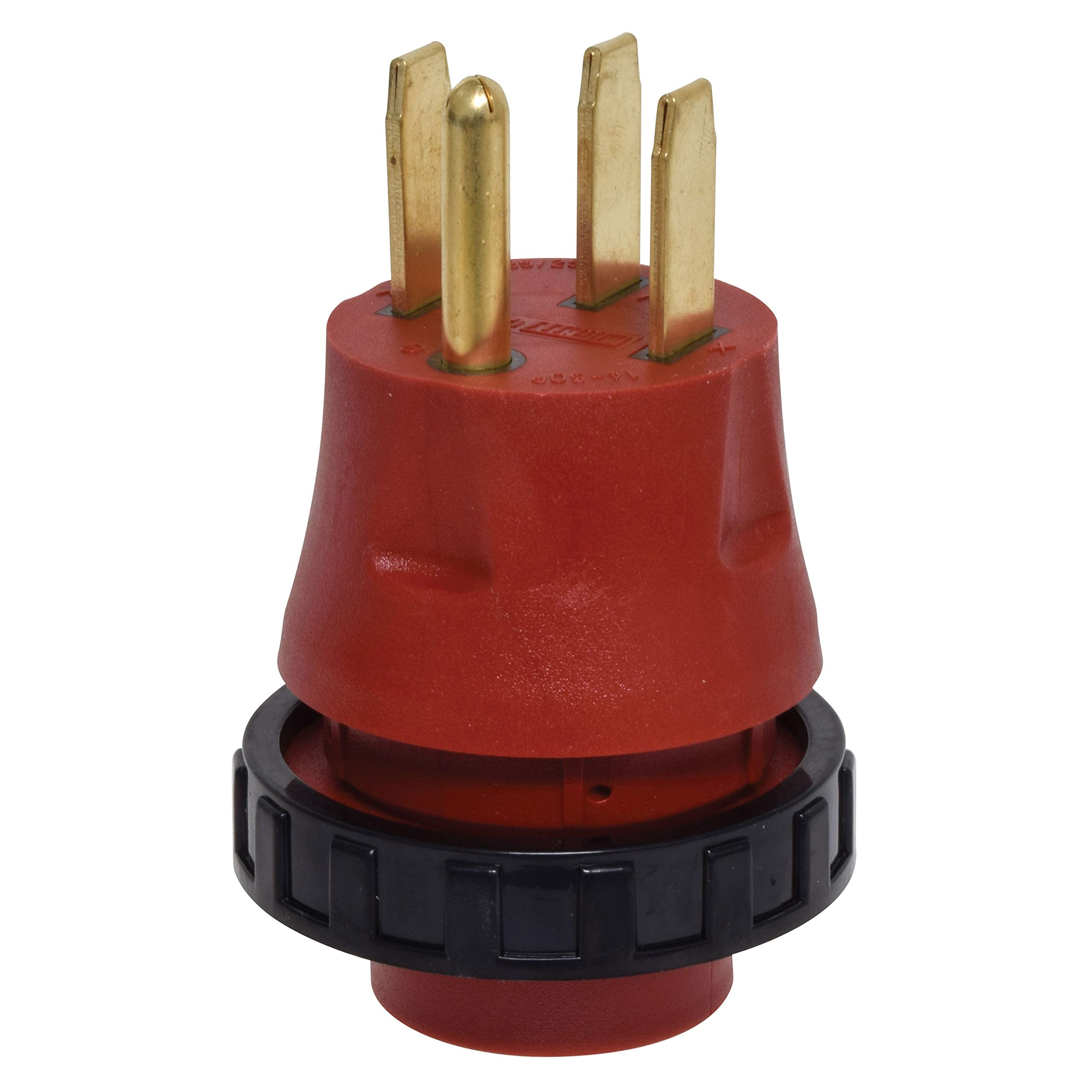 Valterra A10-5030DAVP Detachable Mighty Cord Adapter Plug - 50AM to 30AF, Red (Carded)