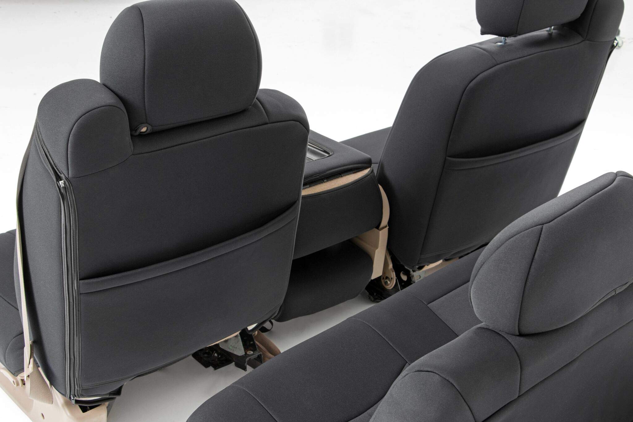 Rough Country Rear Seat Covers Neoprene for Chevy Silverado & GMC Sierra 1500 (1999-2006) - Waterproof & UV Resistant, Foam Padded, Rear Seat Cover Set