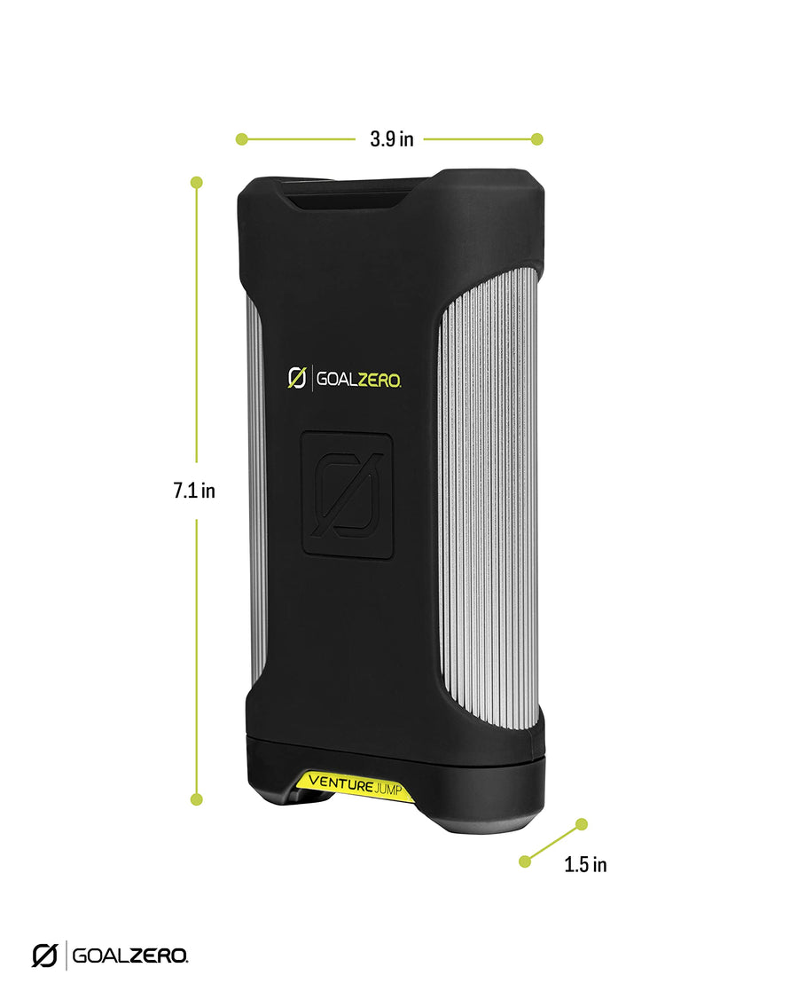 Goal Zero Jump Venture 800 Amp Starter, Car Battery Booster Pack, Portable Power Bank, 2 USB Outputs, IP67 Rating, 45 Lumen Flashlight