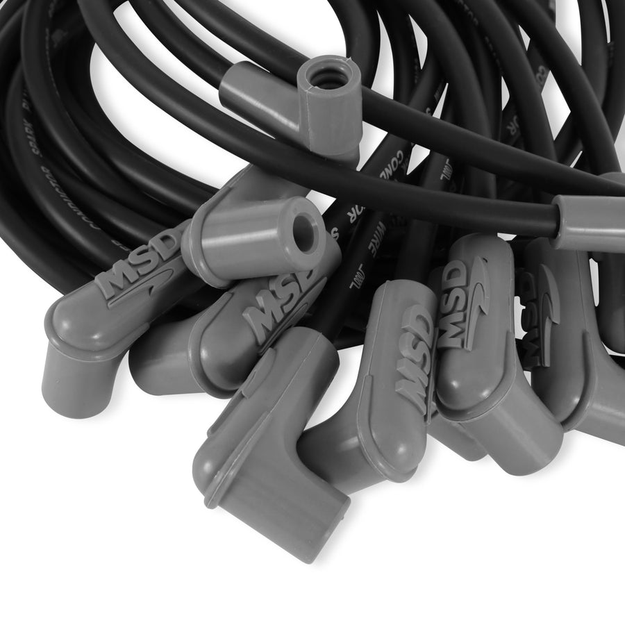 Black MSD 35603 Super Conductor Spark Plug Wire Set