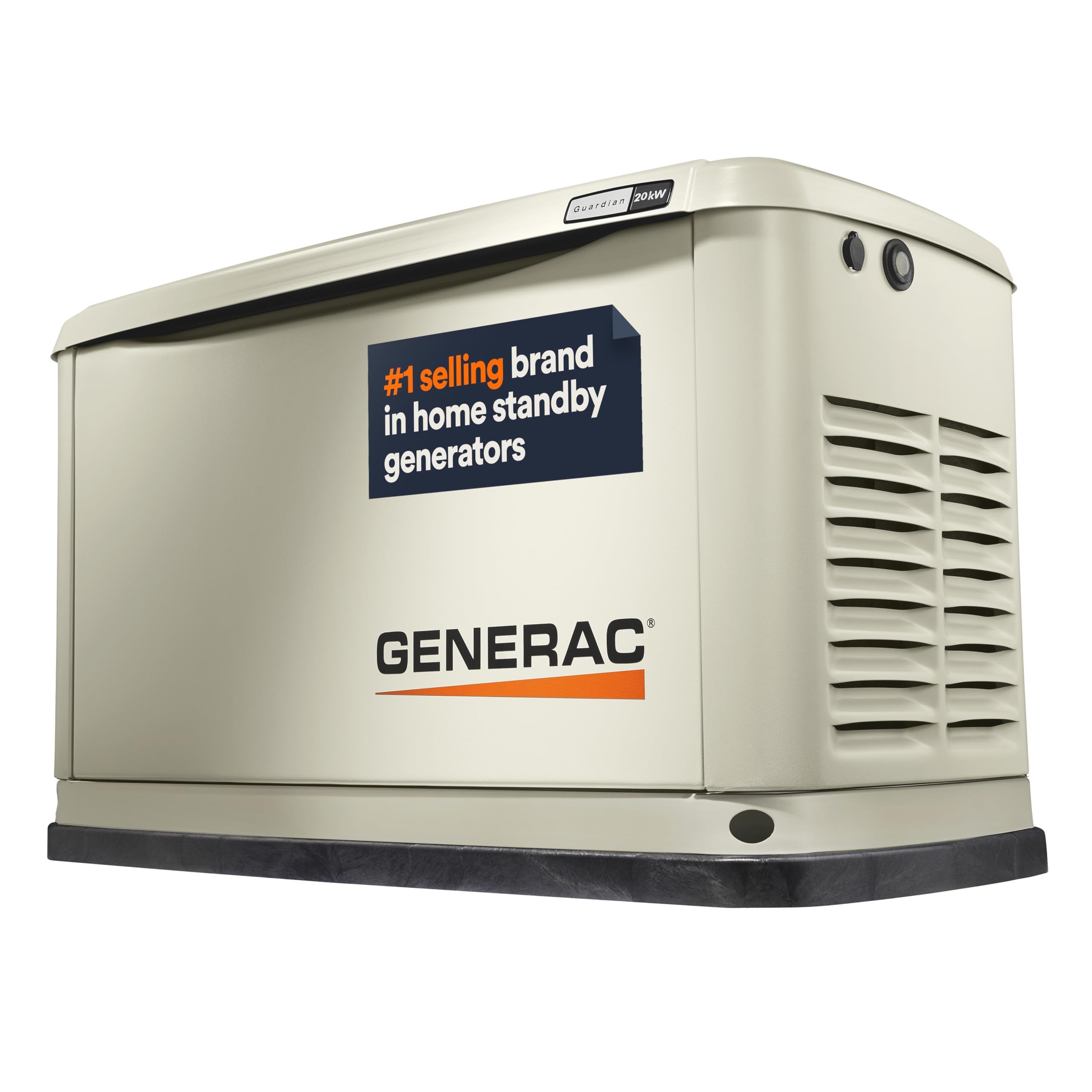 20kW Generac Guardian Home Standby Generator - Automatic Whole House Backup Power for Storms, Emergencies, and Outages, WiFi Enabled, Runs on Natural Gas or Liquid Propane, Quiet Operation
