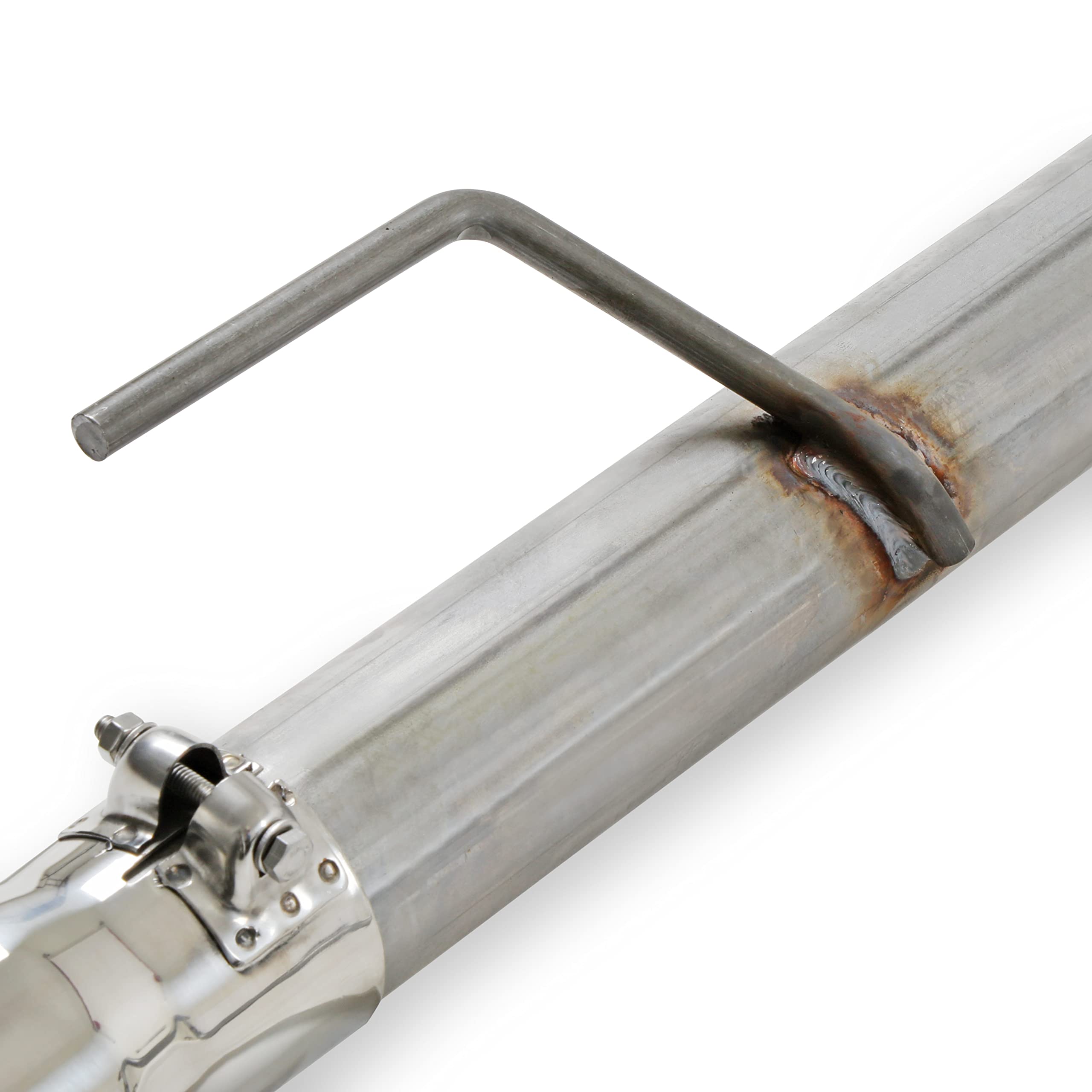 American Thunder Flowmaster 817281 Crossmember-Back Exhaust Kit 2.5 Inch Stainless Steel with 3 Inch Polished Stainless Steel Tips Compatible with 1967-1970 Ford Mustang with V8 engine and headers