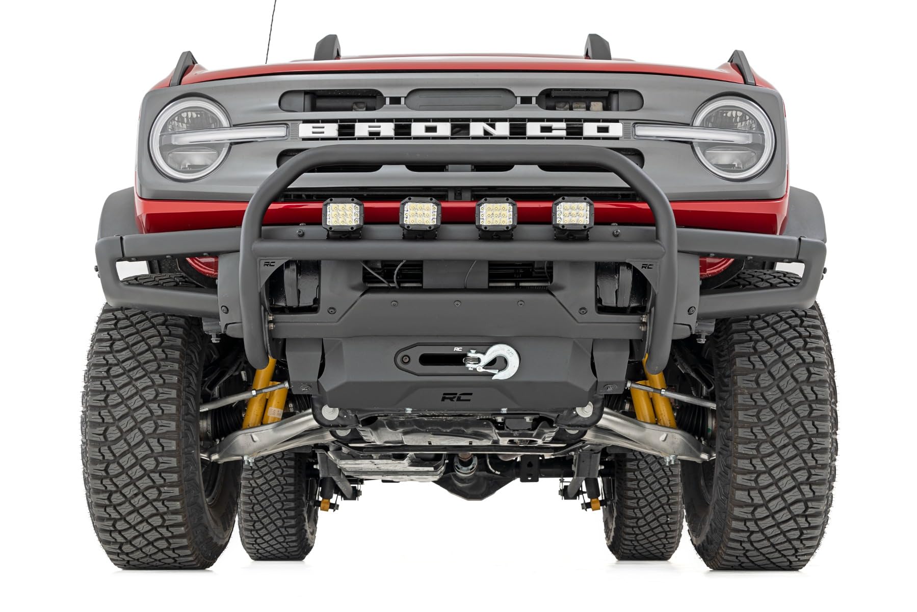Bull Bar Rough Country for Ford Bronco (2021-2025) - Fits OE Modular Bumper, Easy Bolt-on Install