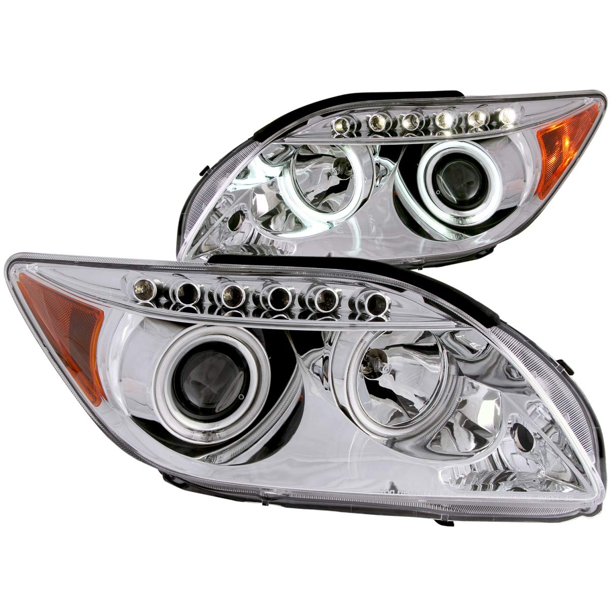 Scion tC Anzo USA 121120 Projector with Halo Chrome Headlight Assembly - (Sold in Pairs)