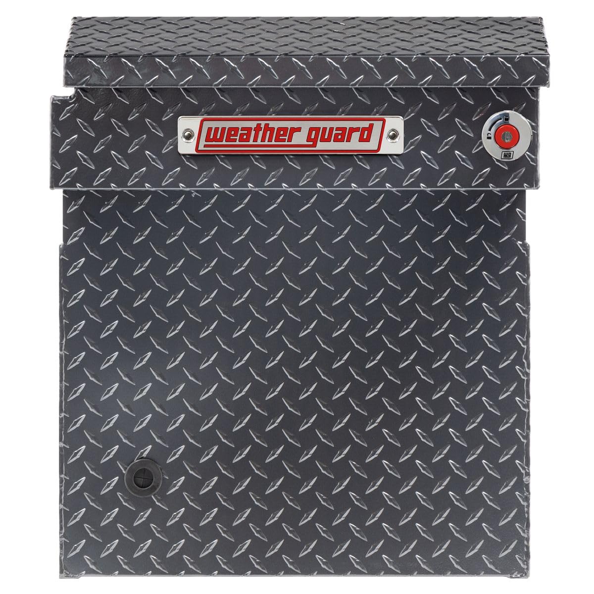 Weather Guard Saddle Truck Box Model 123-6-04, Aluminum, For Full Size Trucks, Deep, Gunmetal Gray, 15.0 cu ft capacity
