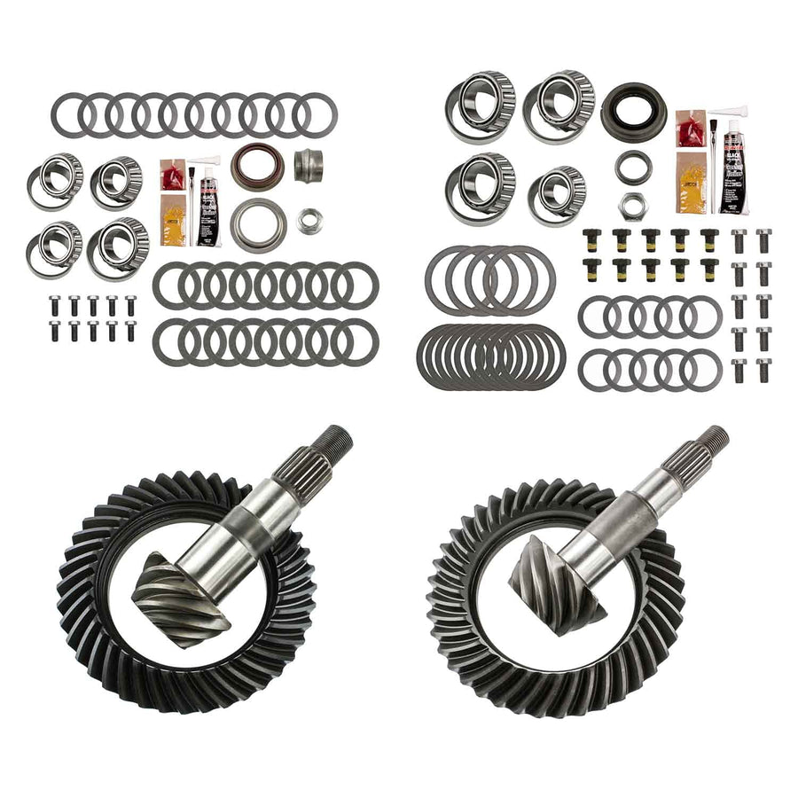 Motive Gear MGK-100, Bearing Rebuild Kit Ring & Pinion For Dana 30/44 JK Front & Rear Ratio 4.11, 10-Bolt, 24/26 Spline, 9 Pinion & 37 Ring Tooth - Fits Jeep Wrangler JK Replaces Nitro & Revolution