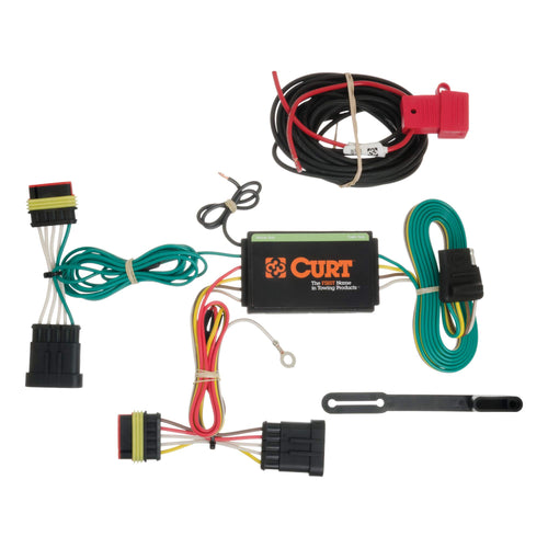 4-Pin CURT Vehicle-Side Custom Trailer Wiring Harness, Fits Select Fiat 500