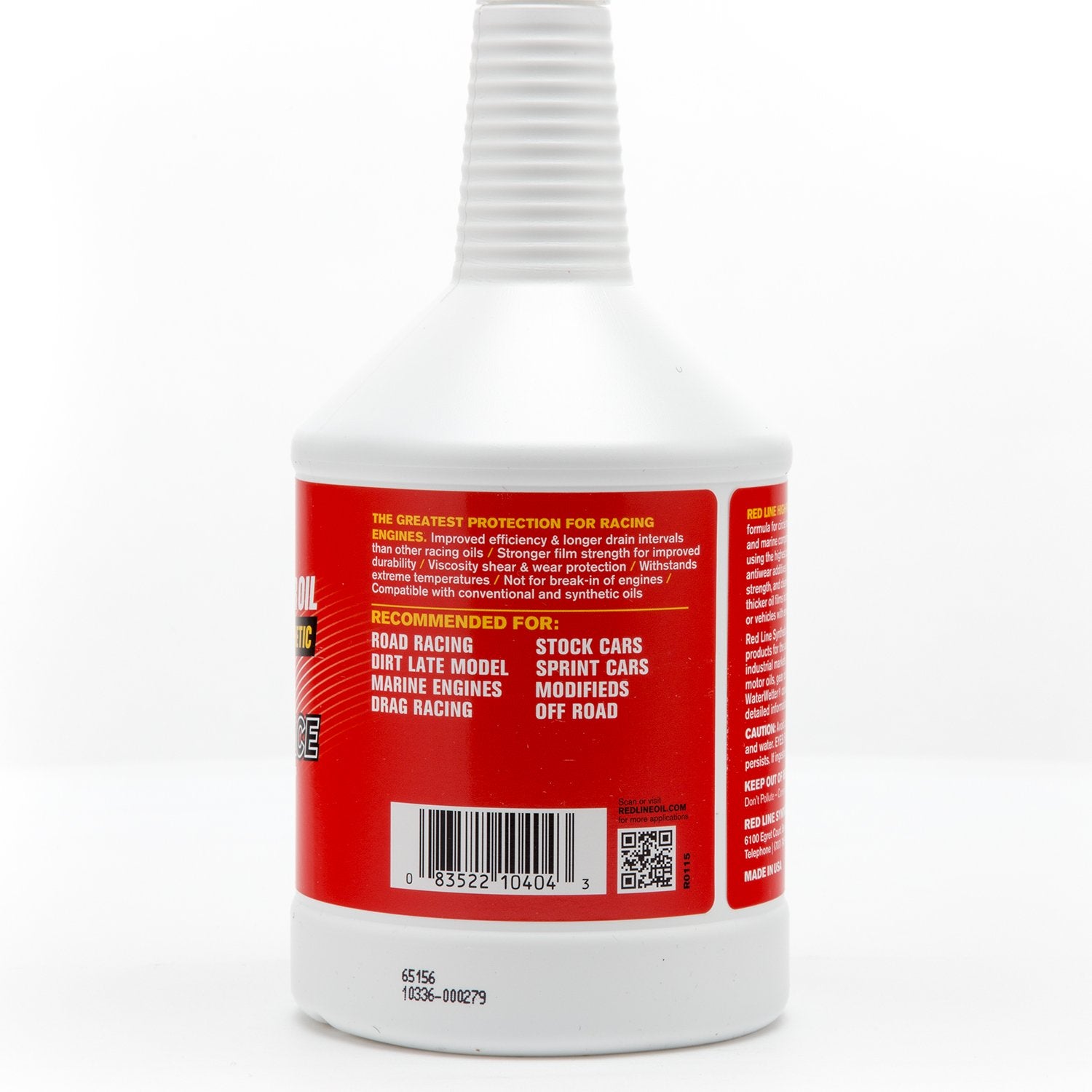 Red Line 10404 Synthetic Race Motor Oil 40WT (15W40) - 1 Quart (6 Pack)