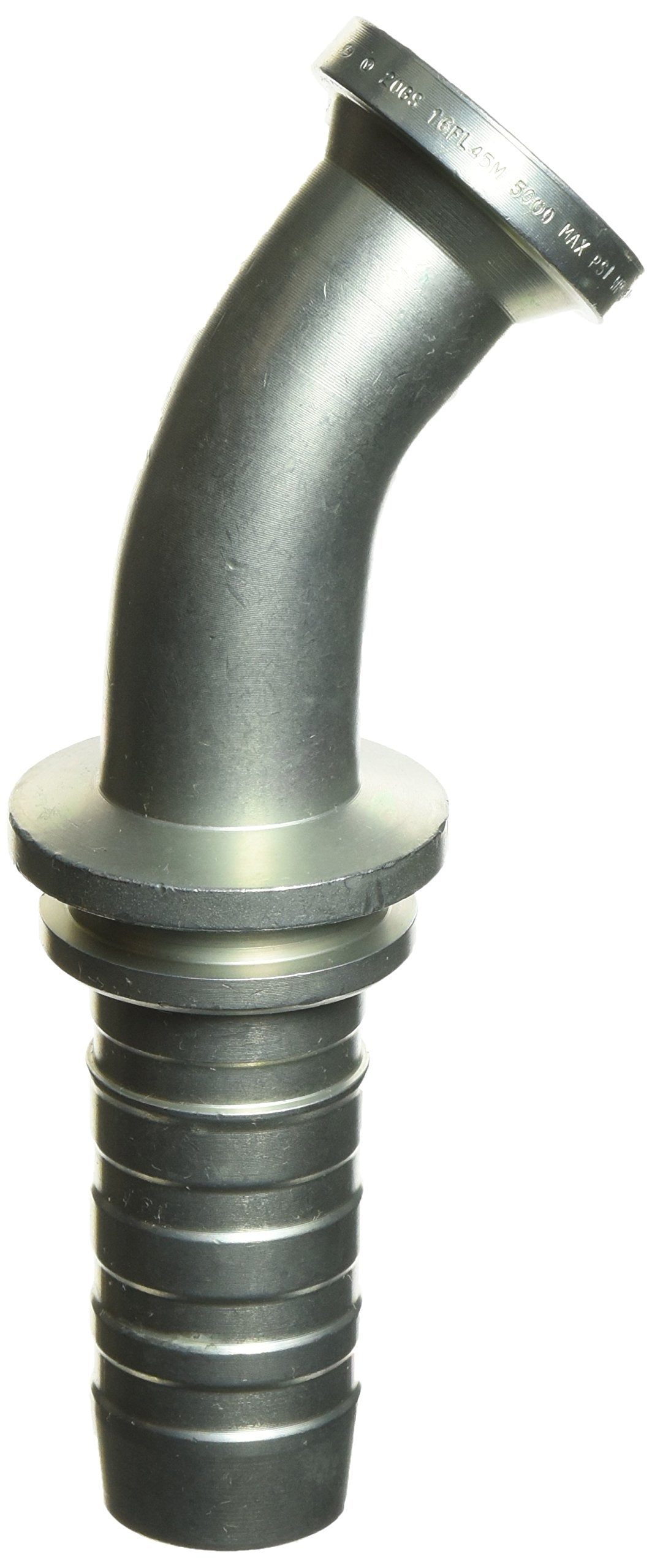 Gates GlobalSpiral 20GS-16FL45M Couplings, Code 61 O-Ring Flange, Zinc Plated Carbon Steel, 6.42", 45° Bent Tube, 1 1/4" ID