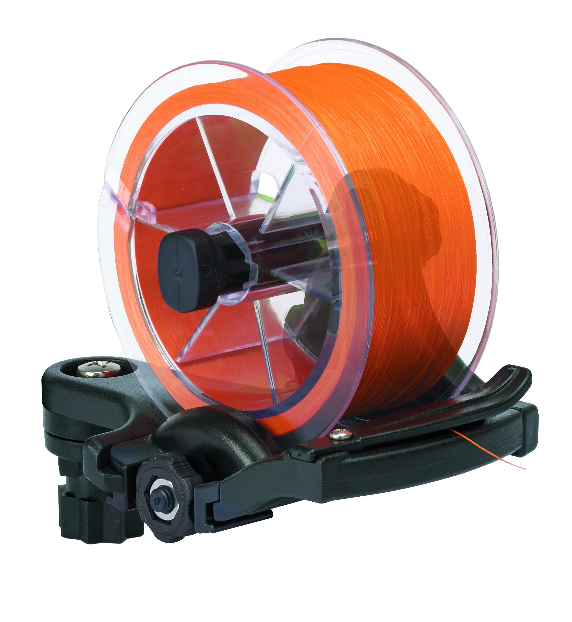 Fishing Line Spooling Station RAILBLAZA for Boats or Kayaks, Adjustable with Pivoting Base for StarPorts, Tracks, or Fixed Mounts