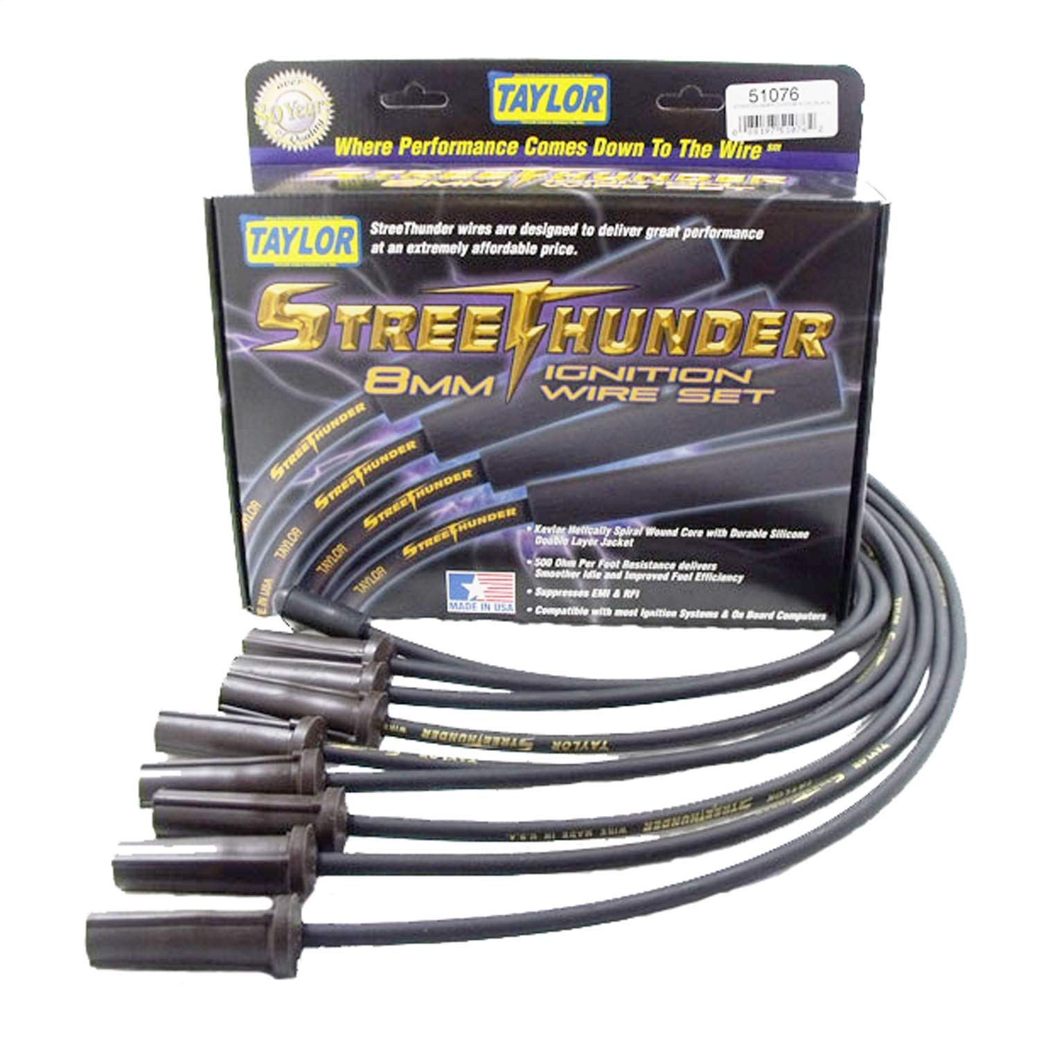 Ignition Wire Set Taylor Cable 51076, 1 Pack
