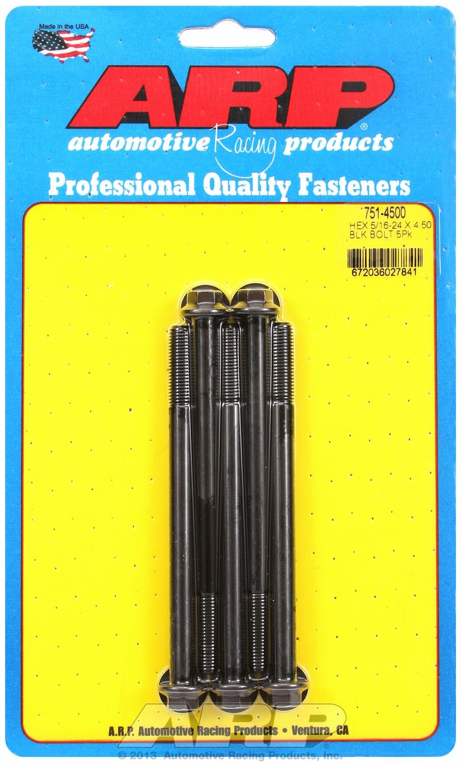 Hex ARP (751-4500) Oxide Bolt, Black