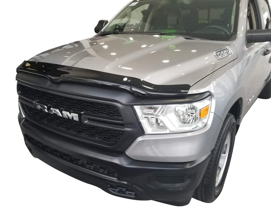 TrailFX Bug Shield for New Model Ram 1500 2019-2024 Smoke Acrylic Wrap-Around Low Profile Durable Acrylic No Drilling Installation TrailFX 8720H