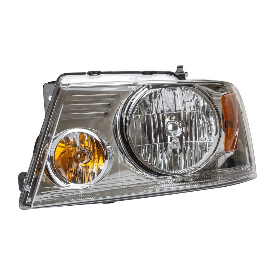Left TYC Headlight Assembly Compatible with 2004-2008 Ford F- Series Pickup (Hvy Dty)